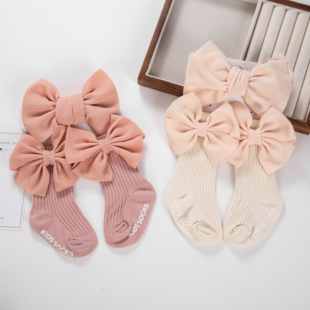 2Pcs/Set Big Bullet Bows Ealst - đánh giá và giá Unisex Baby Socks Non Slip
