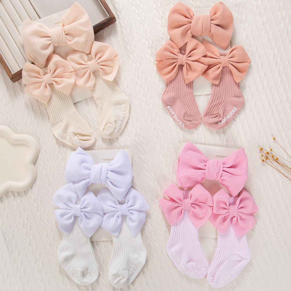 2Pcs/Set Big Bullet Bows Ealst - đánh giá và giá Unisex Baby Socks Non Slip