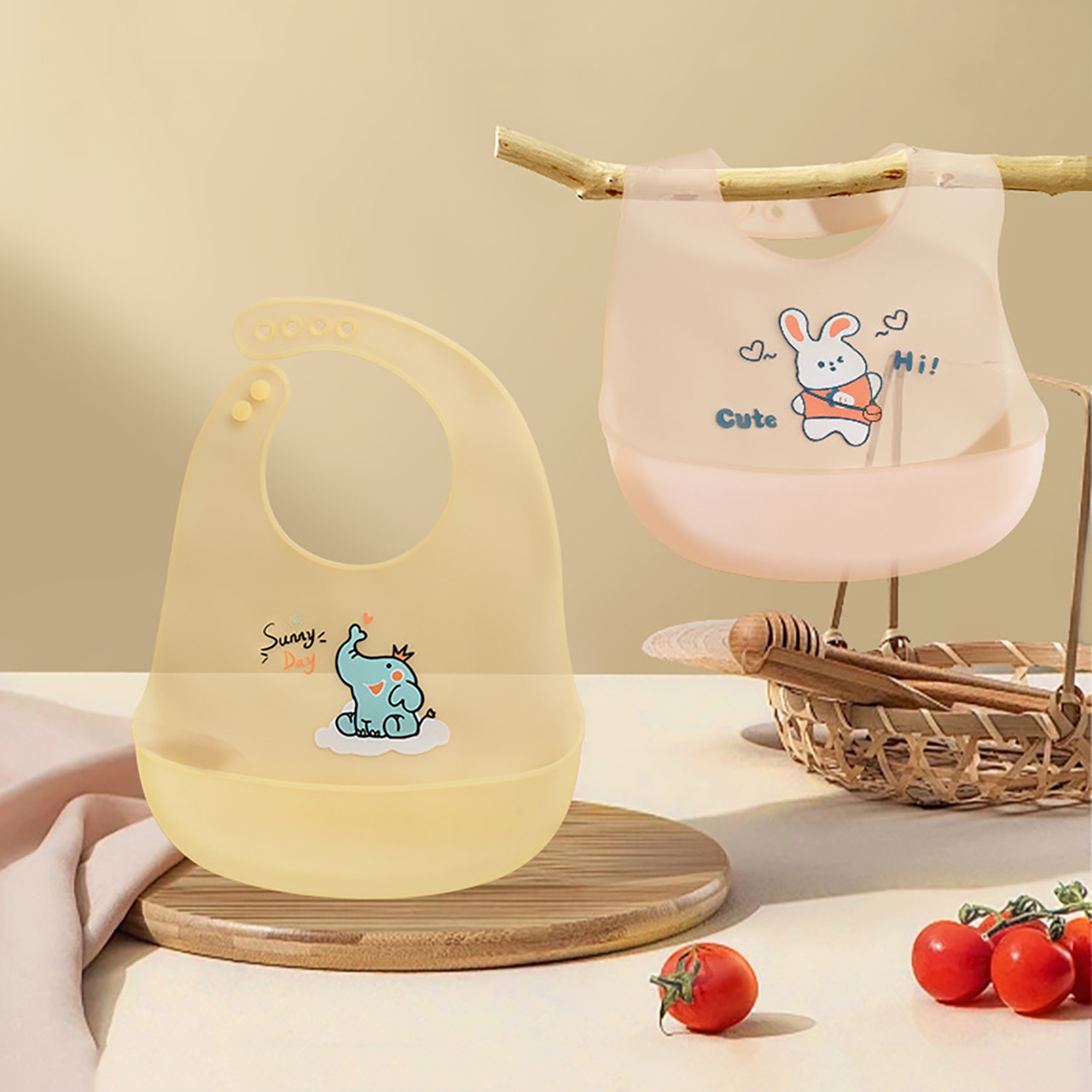 0-1Year Baby Silicone Bib Summ - đánh giá và giá Waterproof Baby Bibs Silicone