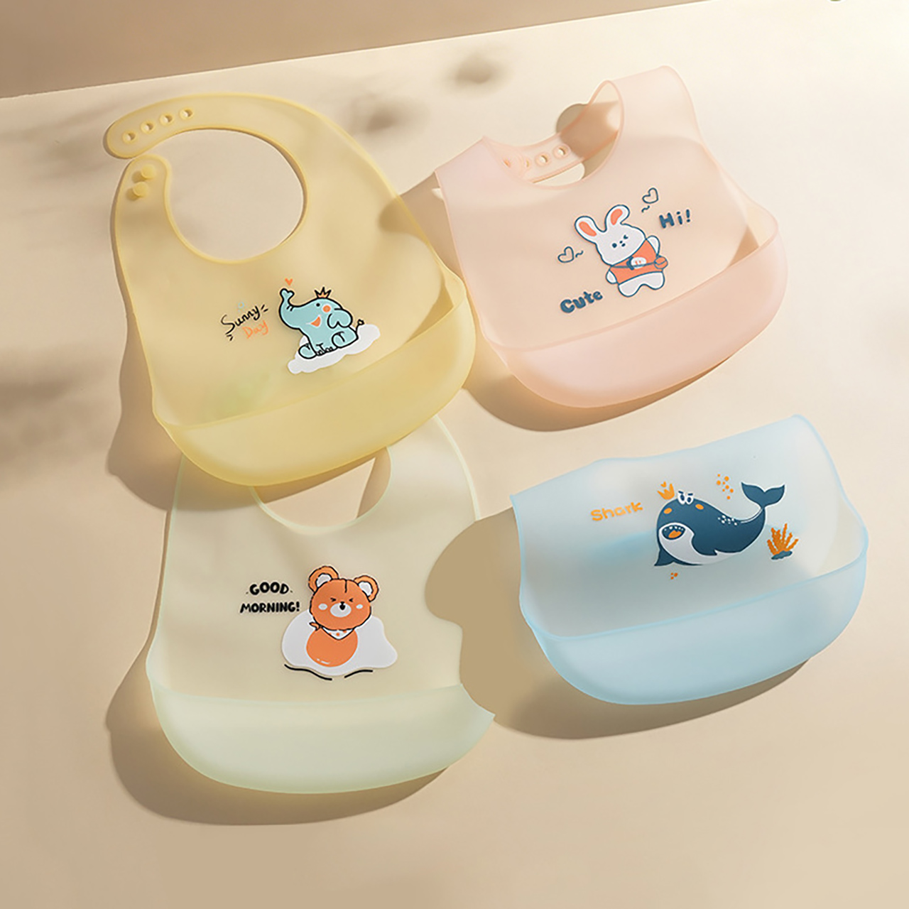 0-1Year Baby Silicone Bib Summ - đánh giá và giá Waterproof Baby Bibs Silicone