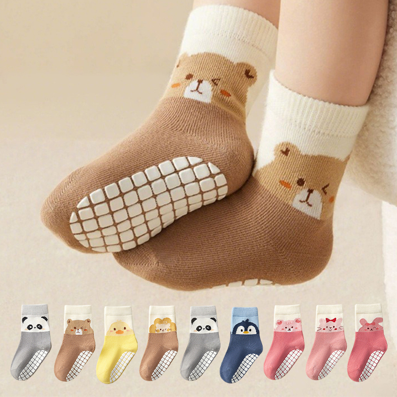 3Pairs Baby Adorable Animals P - đánh giá và giá Unisex Baby Socks Non Slip